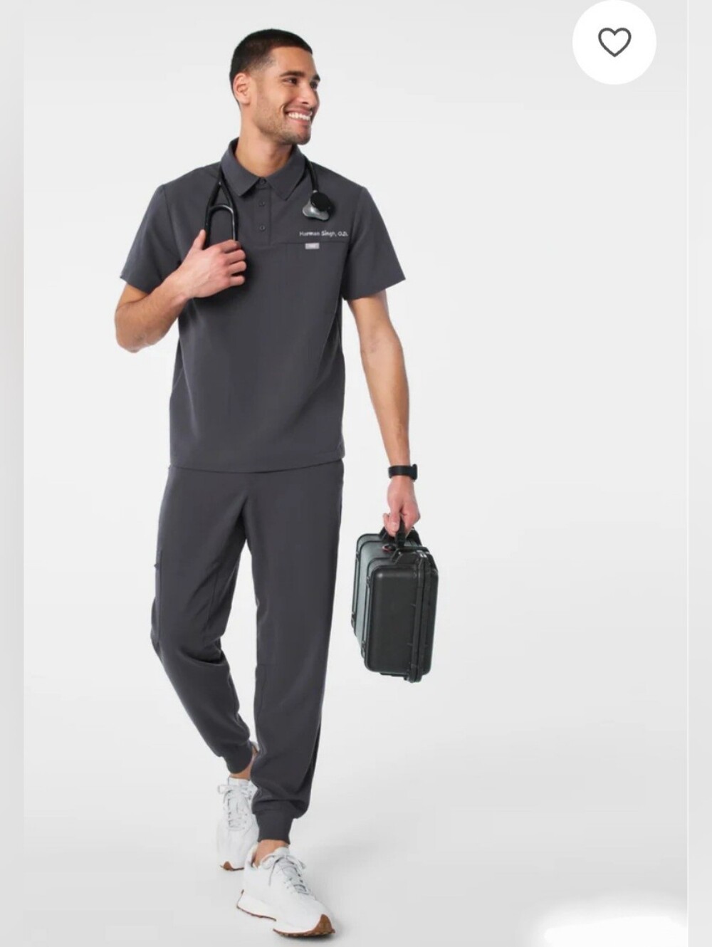 FIGS Men's EUGENE POLO SCRUB